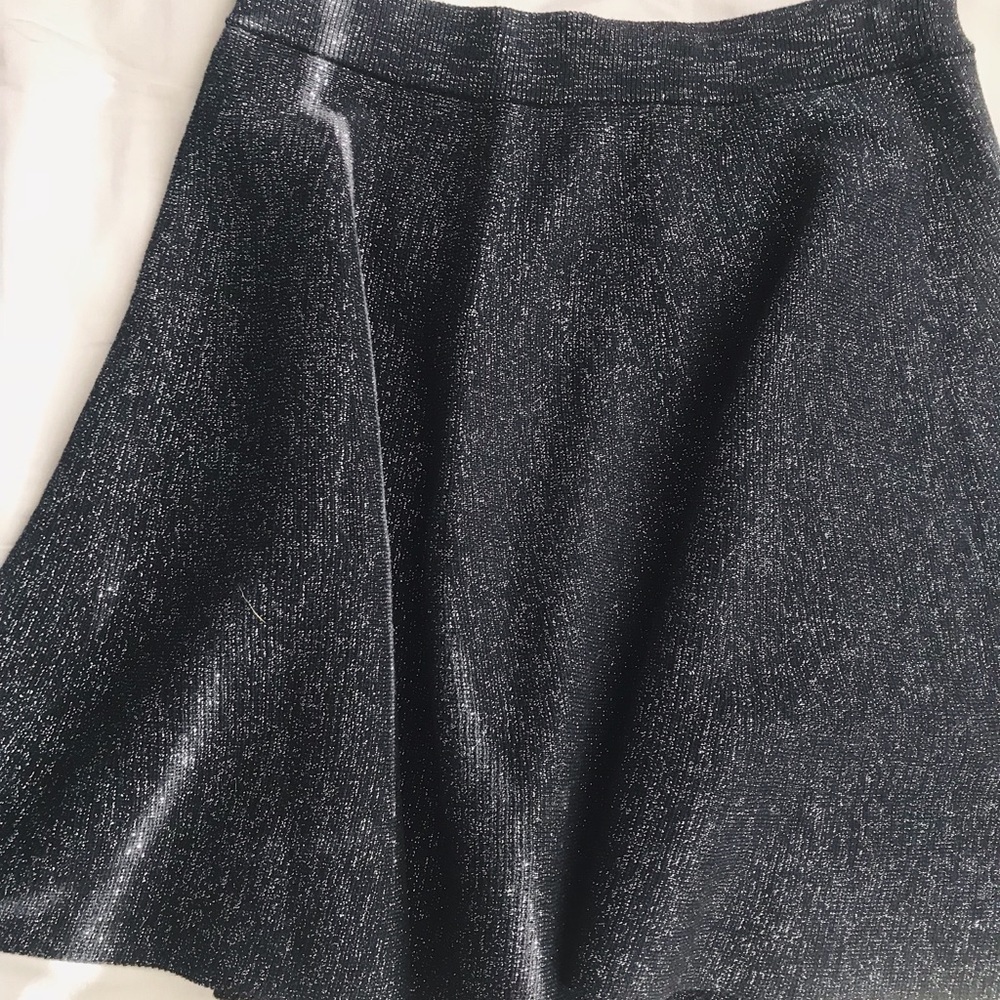 Woven Black Skirt, Size Small